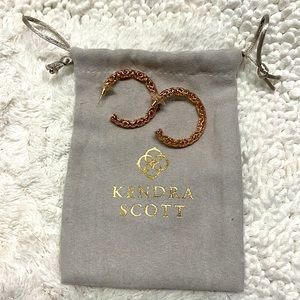 Kendra Scott rose gold hoops